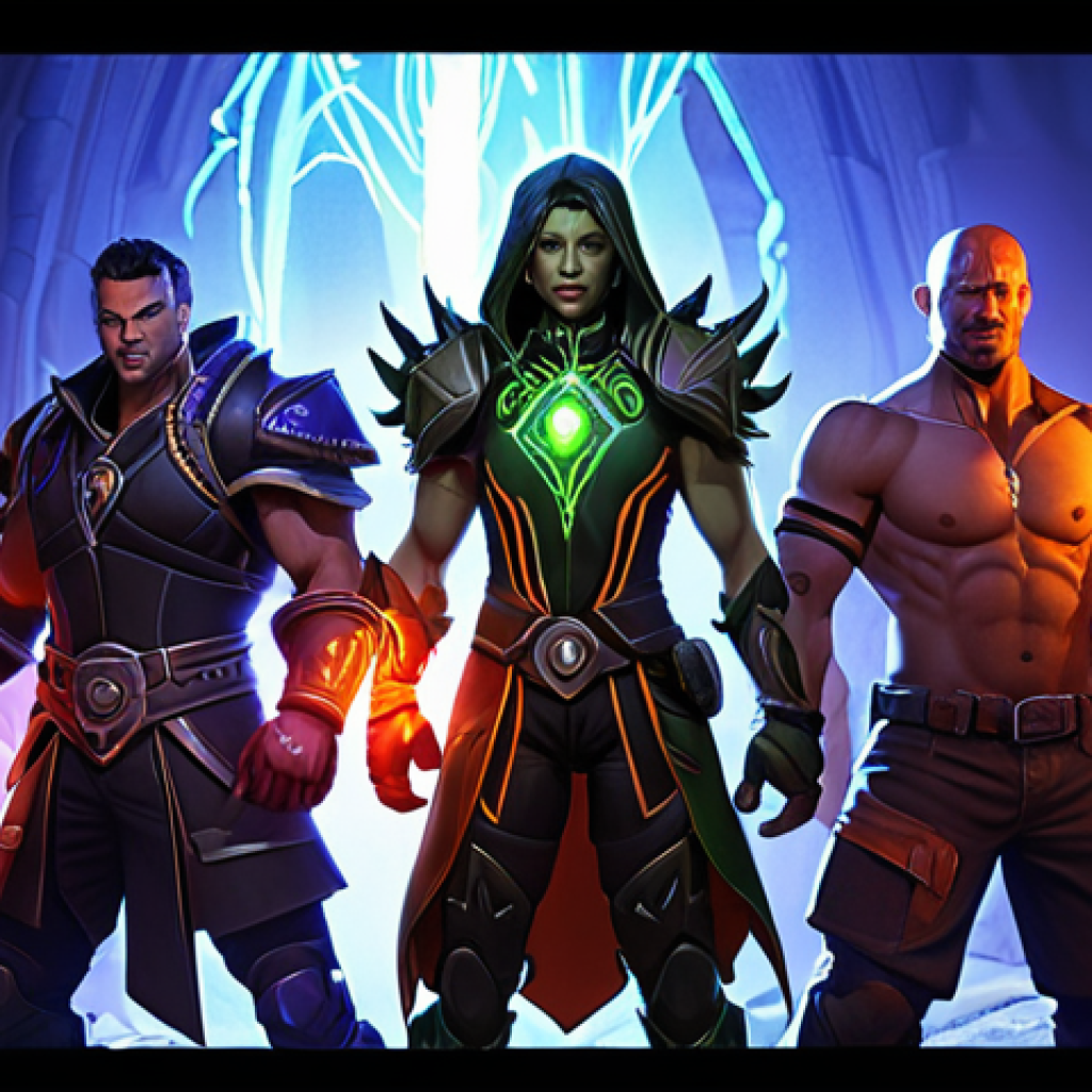** A team of five Nikkes, representing diverse roles (DPS, Support, Healer), posed heroically against a backdrop of a Special Interception boss (e.g., Grave Digger). Emphasize the synergy between the Nikkes with visual cues like glowing lines connecting them. The overall style should be vibrant and dynamic, like a promotional screenshot from the game.
**