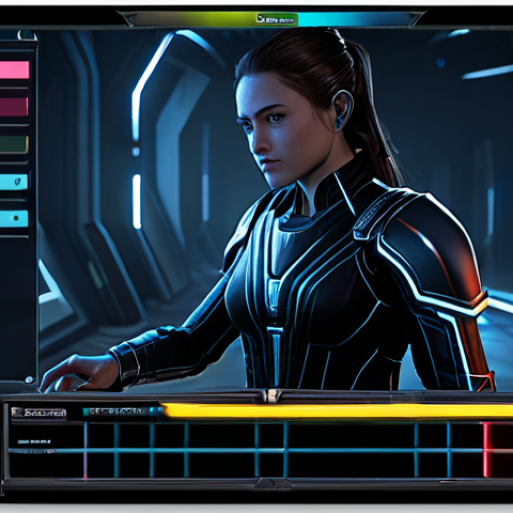 승리의여신 니케 UI 설정 최적화 - **Prompt:** "A gamer intently playing Nikke: Goddess of Victory on a high-end PC, focused on a clean...