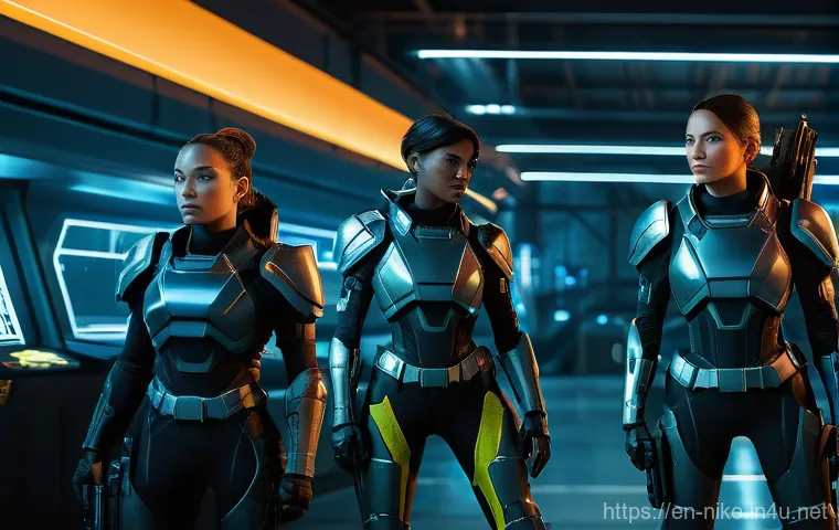 승리의여신 니케 신규 플레이어 모집 - A determined young woman, dressed in a practical, form-fitting, futuristic battlesuit that covers he... 승리의여신 니케 신규 플레이어 모집 - A determined young woman, dressed in a practical, form-fitting, futuristic battlesuit that covers he...