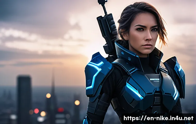 승리의여신 니케 전략별 장비 세팅 - A futuristic female sniper character wearing sleek tactical armor designed for high critical damage ...