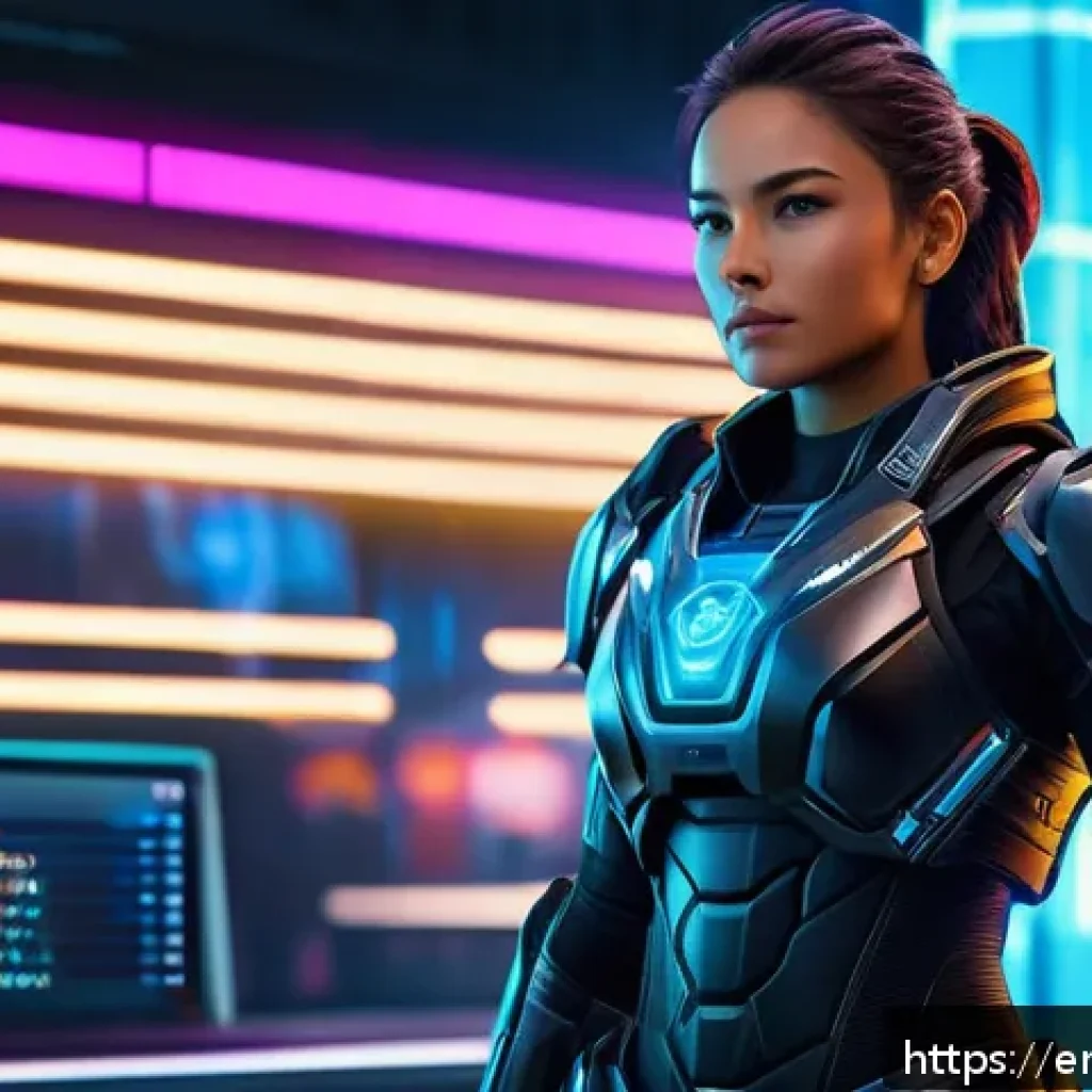 승리의여신 니케 시즌 랭킹 보상 - A dynamic scene showcasing a futuristic female warrior standing confidently on a digital leaderboard...