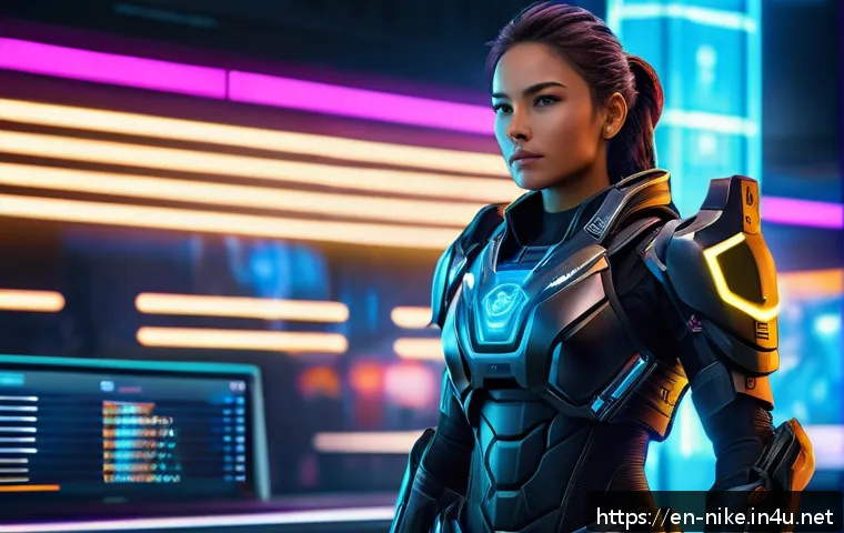 승리의여신 니케 시즌 랭킹 보상 - A dynamic scene showcasing a futuristic female warrior standing confidently on a digital leaderboard...