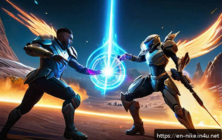 승리의여신 니케 플레이 타임 최적화 - A dynamic gaming scene depicting a futuristic, sleek game interface showing a balanced team of three...