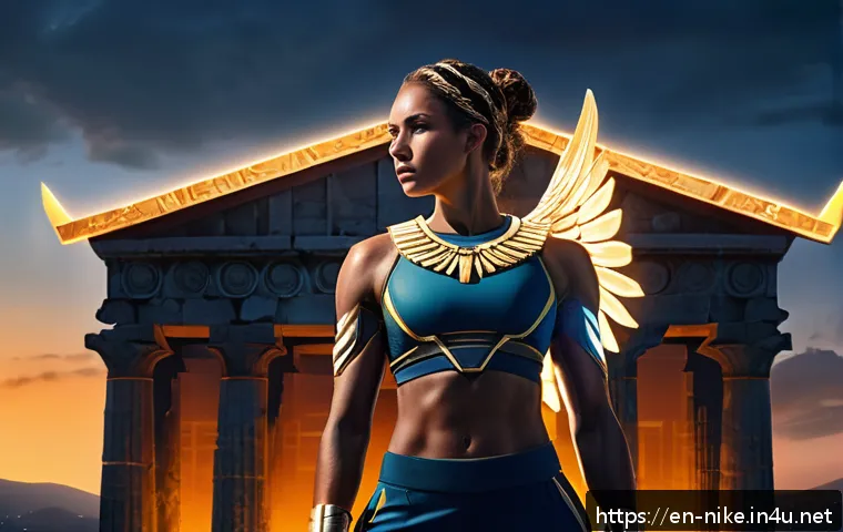 승리의여신 니케 유료 콘텐츠 리뷰 - A powerful modern reinterpretation of the Goddess of Victory, depicted as a strong female athlete we...